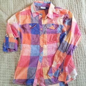 Columbia long sleeve button up